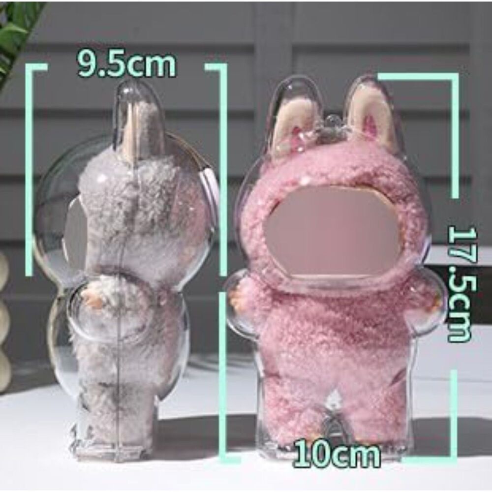 Transparent Hard Acrylic Case for Macaron & Big Into Energy Standing Labubu - Picture 3 of 5